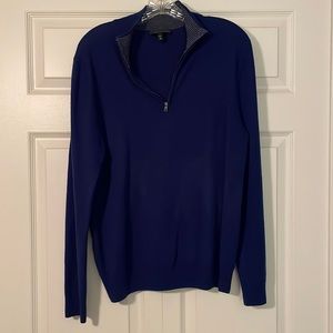 Express Men’s size M Blue Zip Sweater